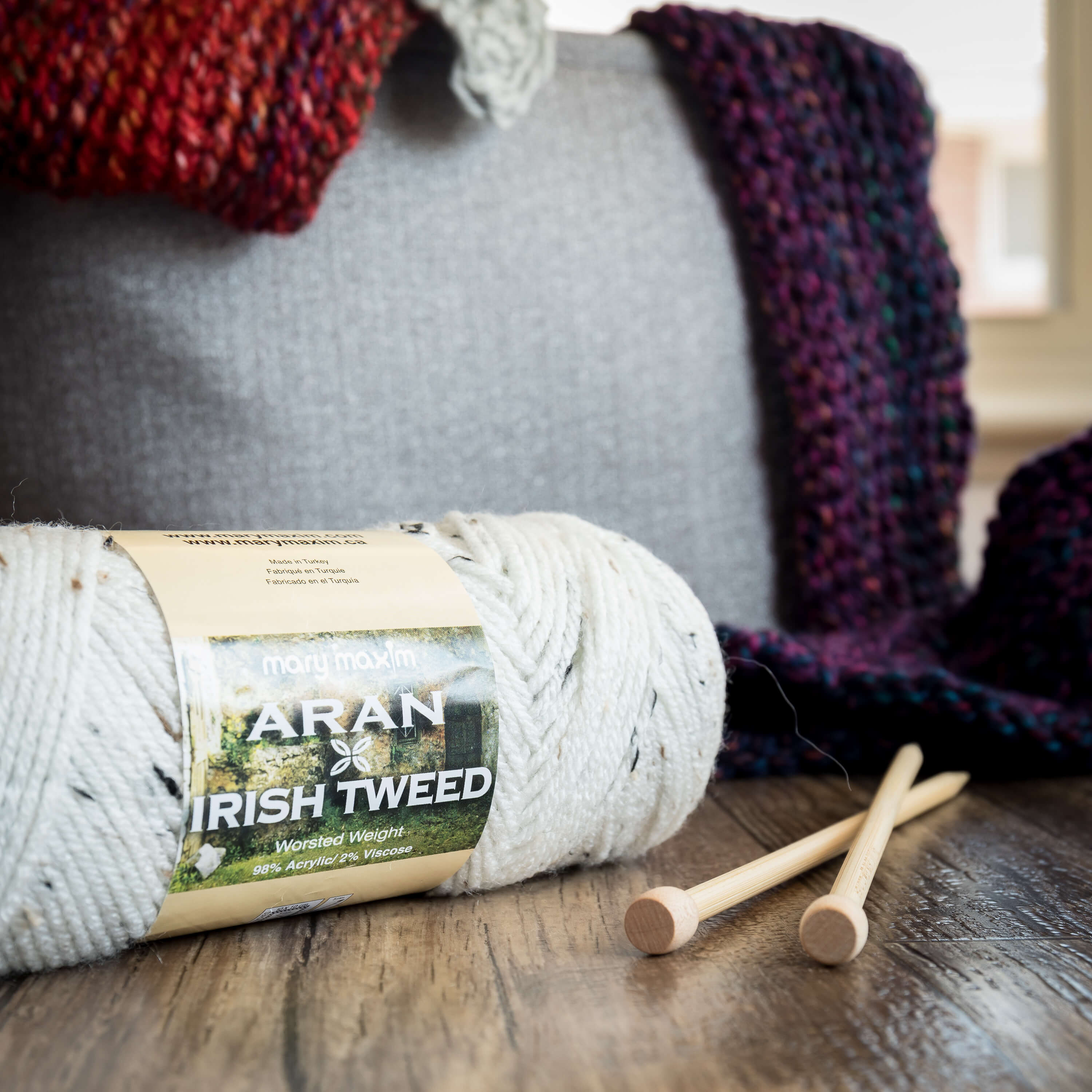Mary Maxim Aran Irish Tweed Yarn - Image 11