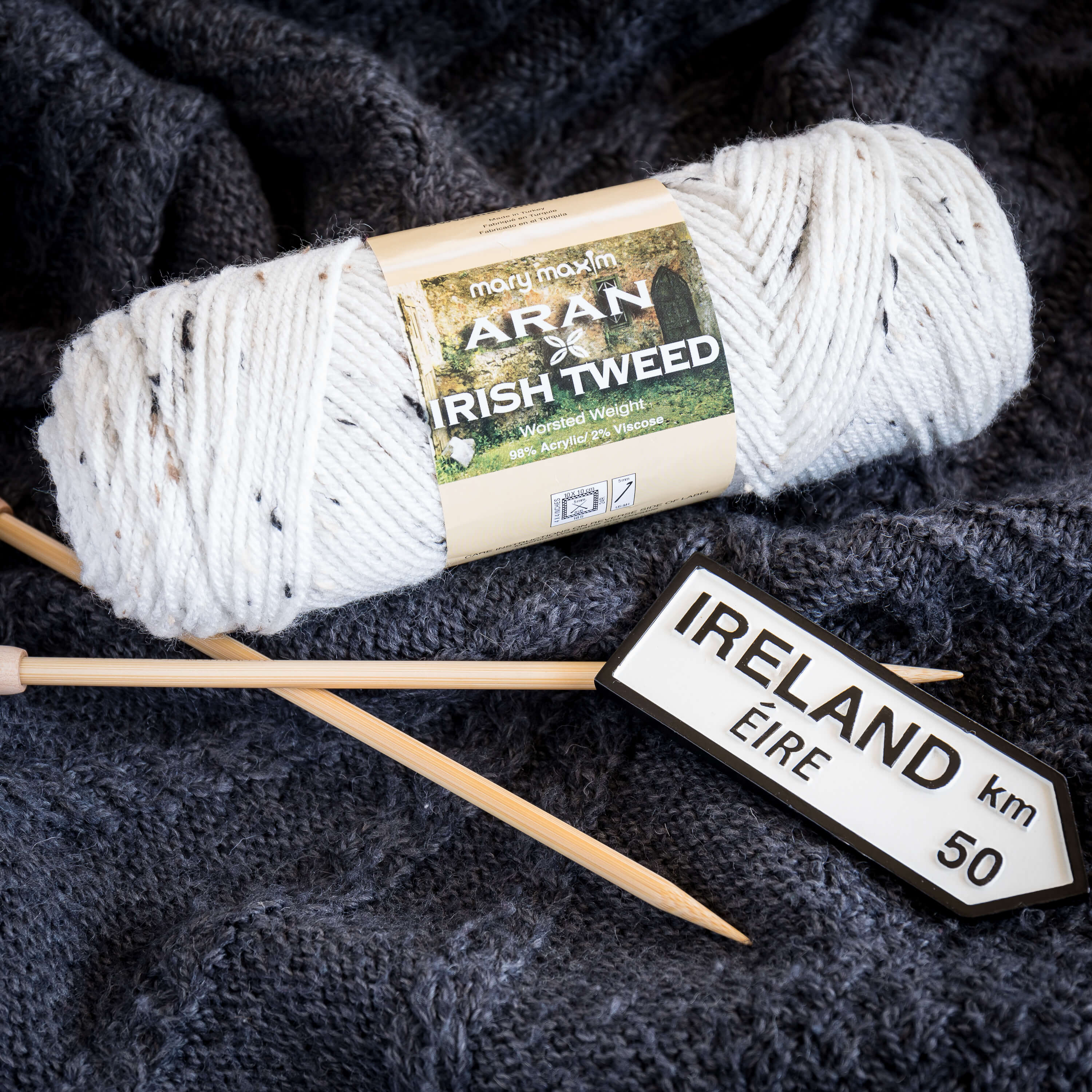 Mary Maxim Aran Irish Tweed Yarn - Image 9