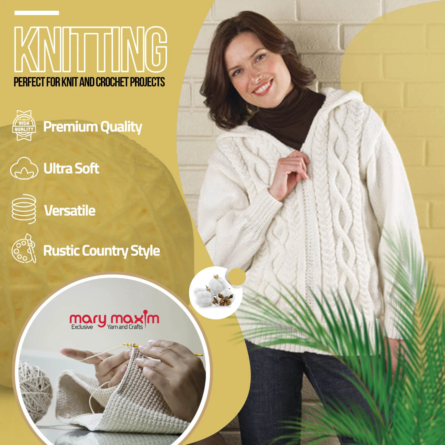Mary Maxim Aran Irish Twist Yarn - Image 10