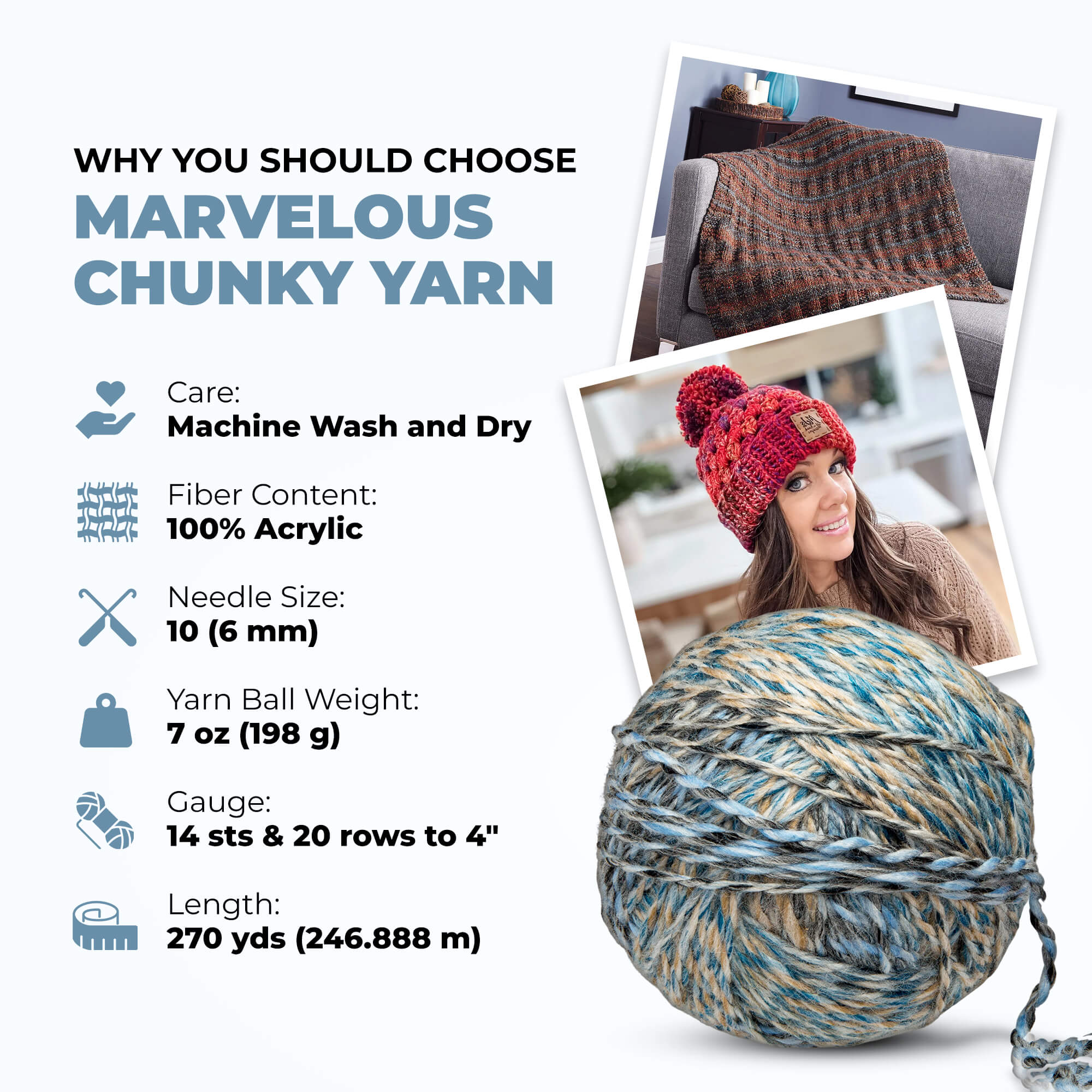 Mary Maxim Marvelous Chunky Yarn - Image 54