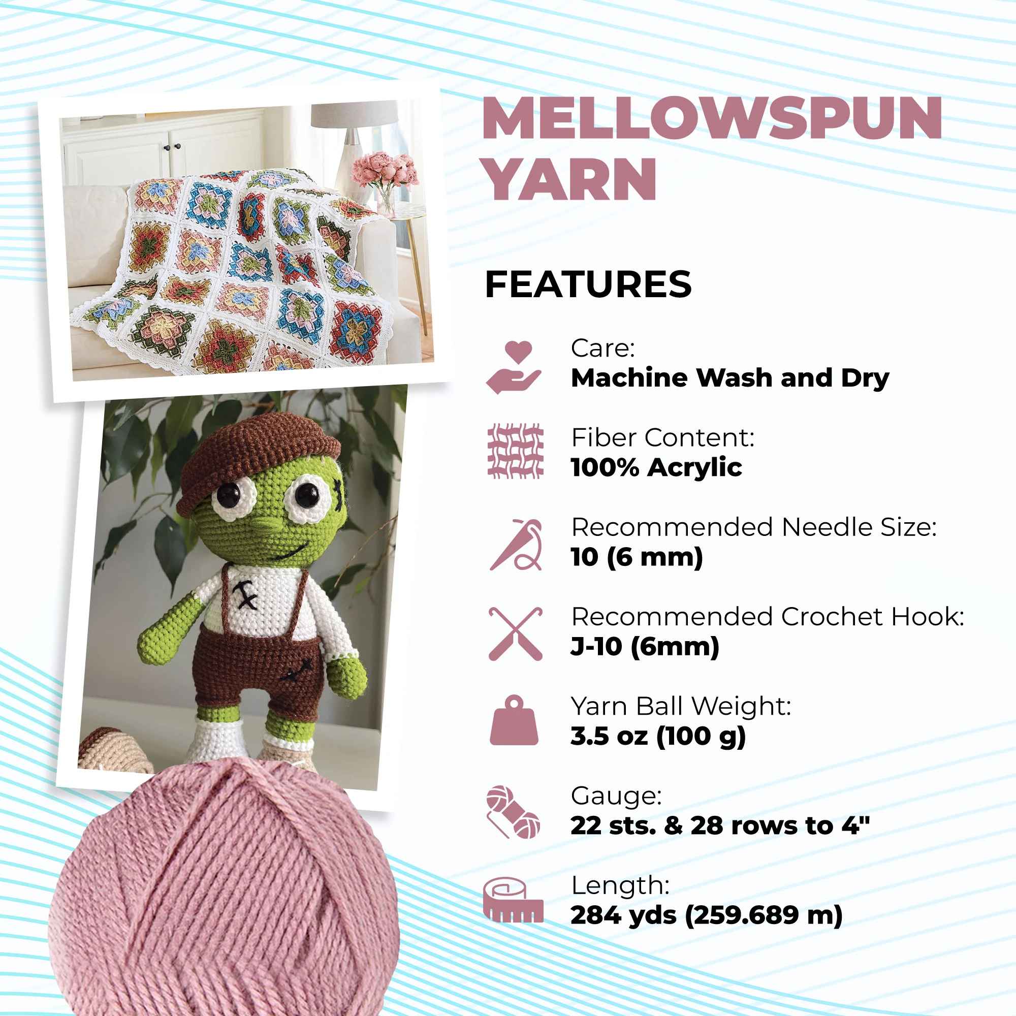 Mary Maxim Mellowspun DK Yarn - Image 5