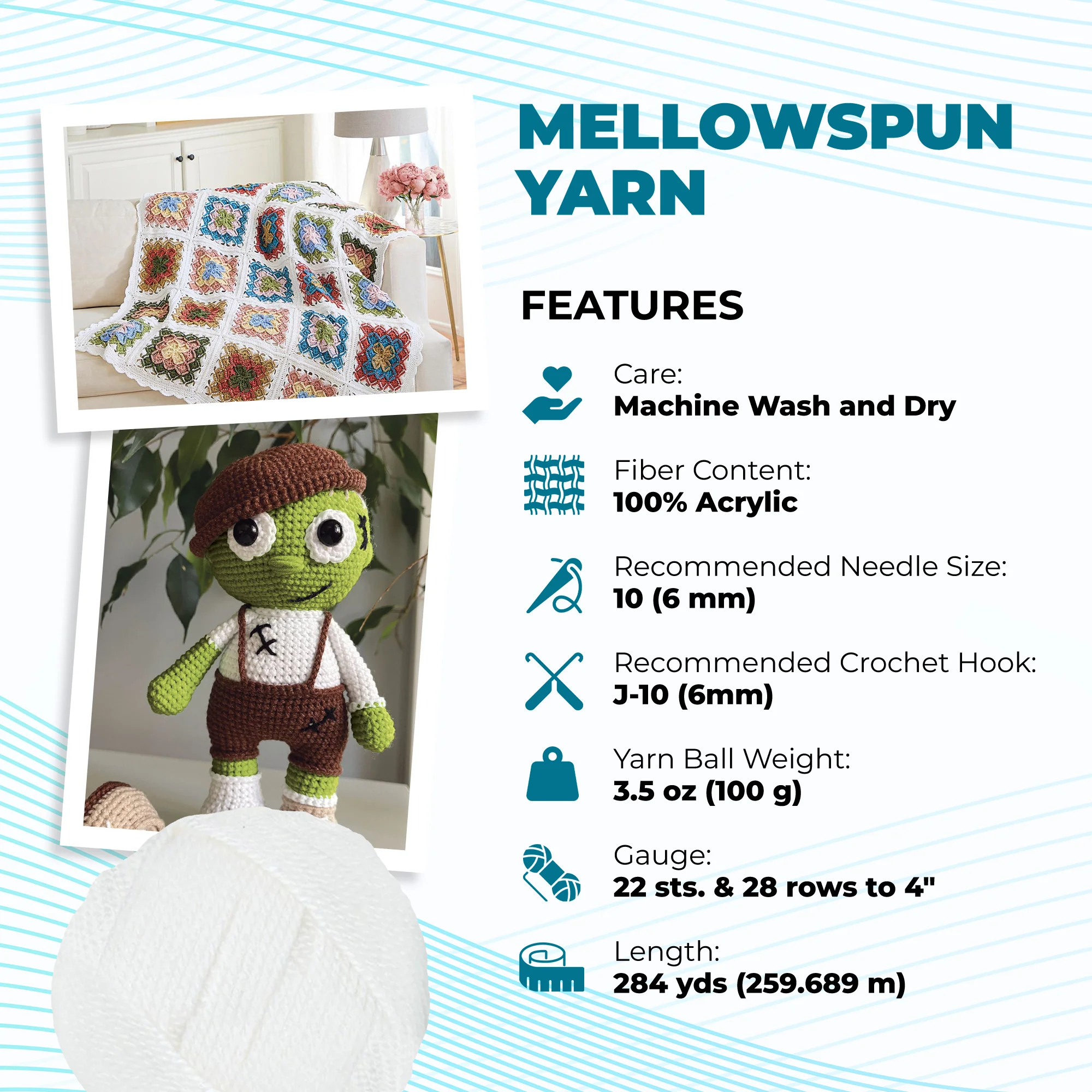 Mary Maxim Mellowspun DK Yarn - Image 8
