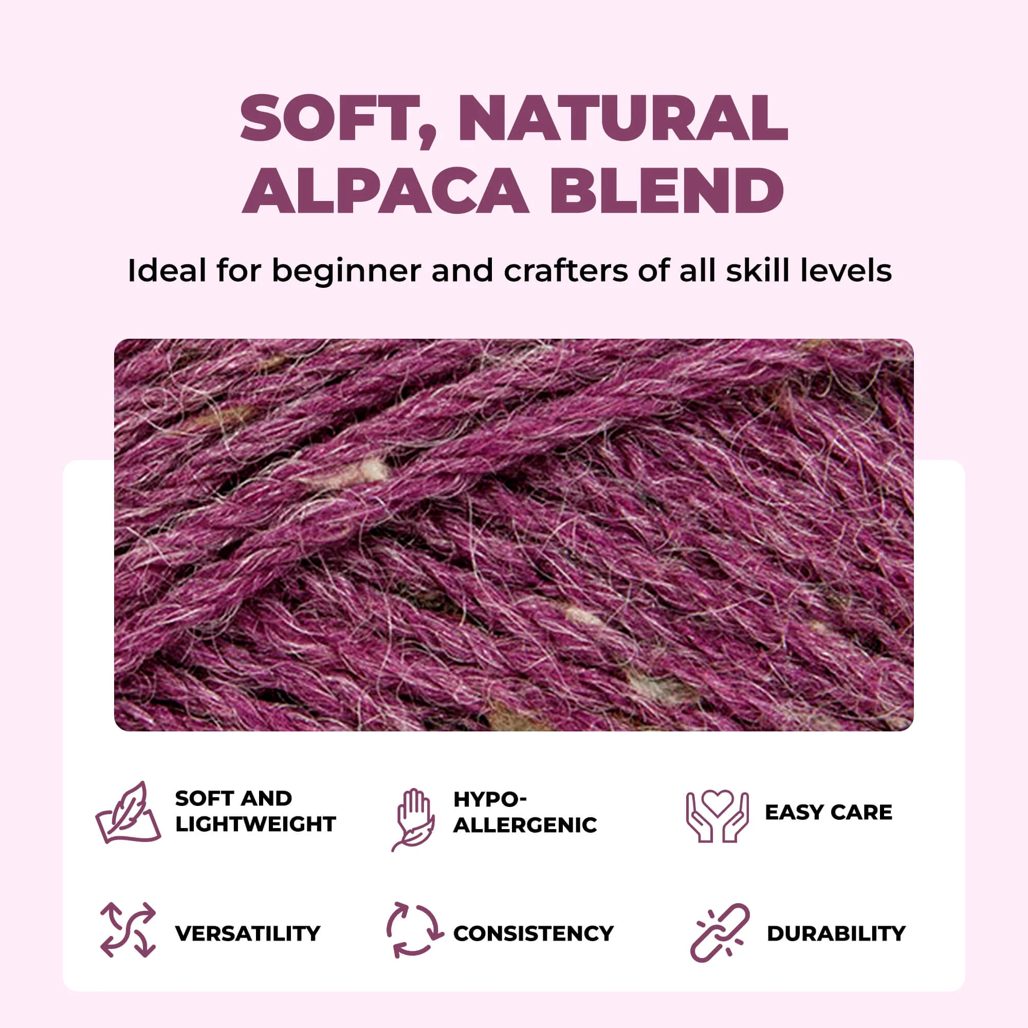Mary Maxim Natural Alpaca Tweed - Image 41