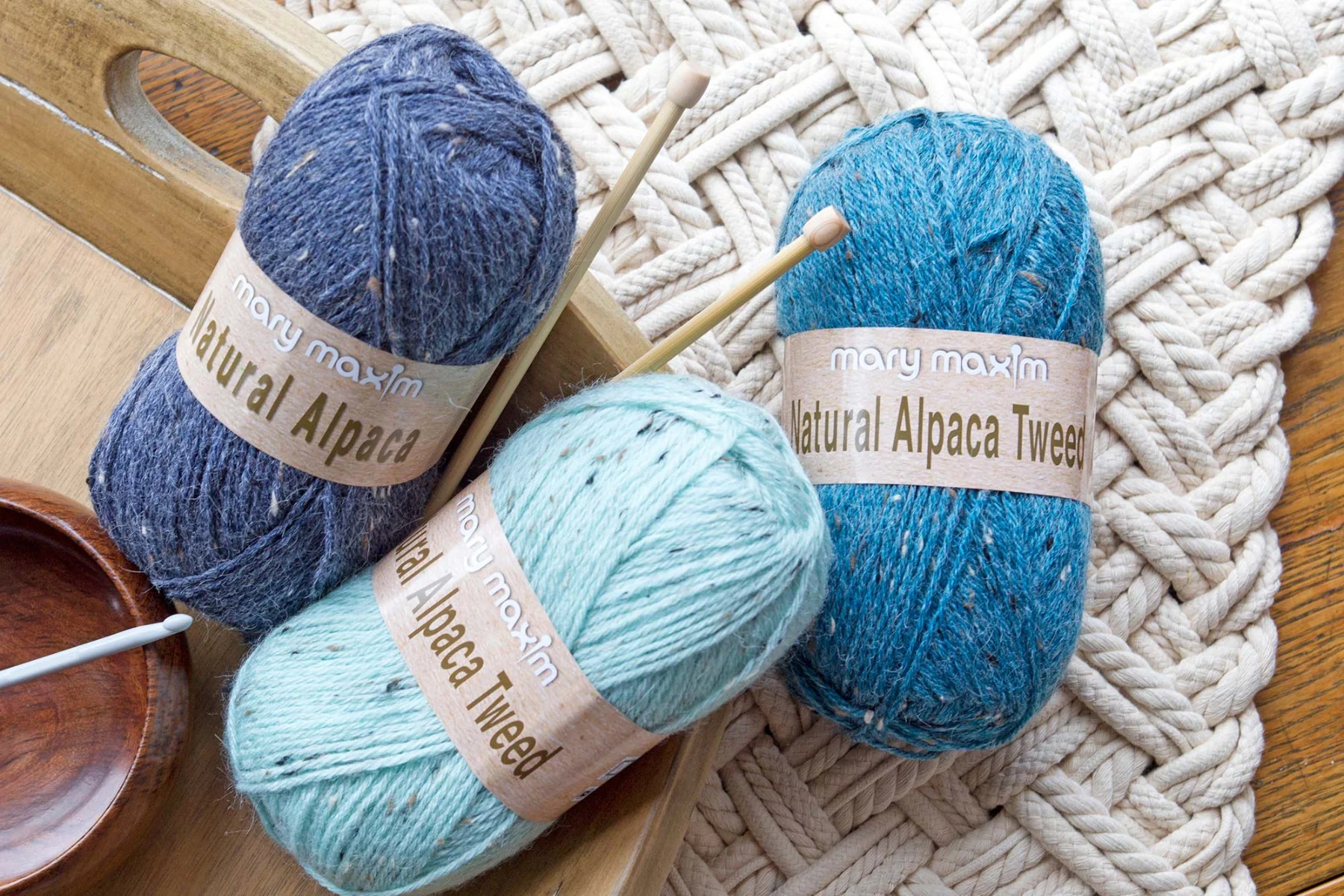 Mary Maxim Natural Alpaca Tweed - Image 6