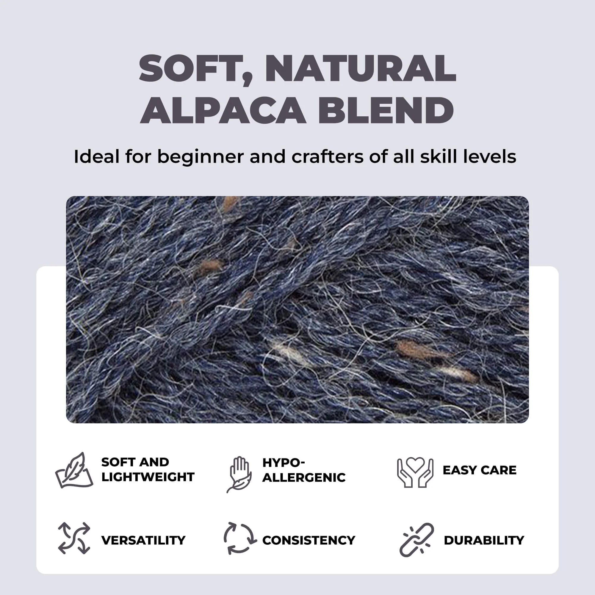 Mary Maxim Natural Alpaca Tweed - Image 71