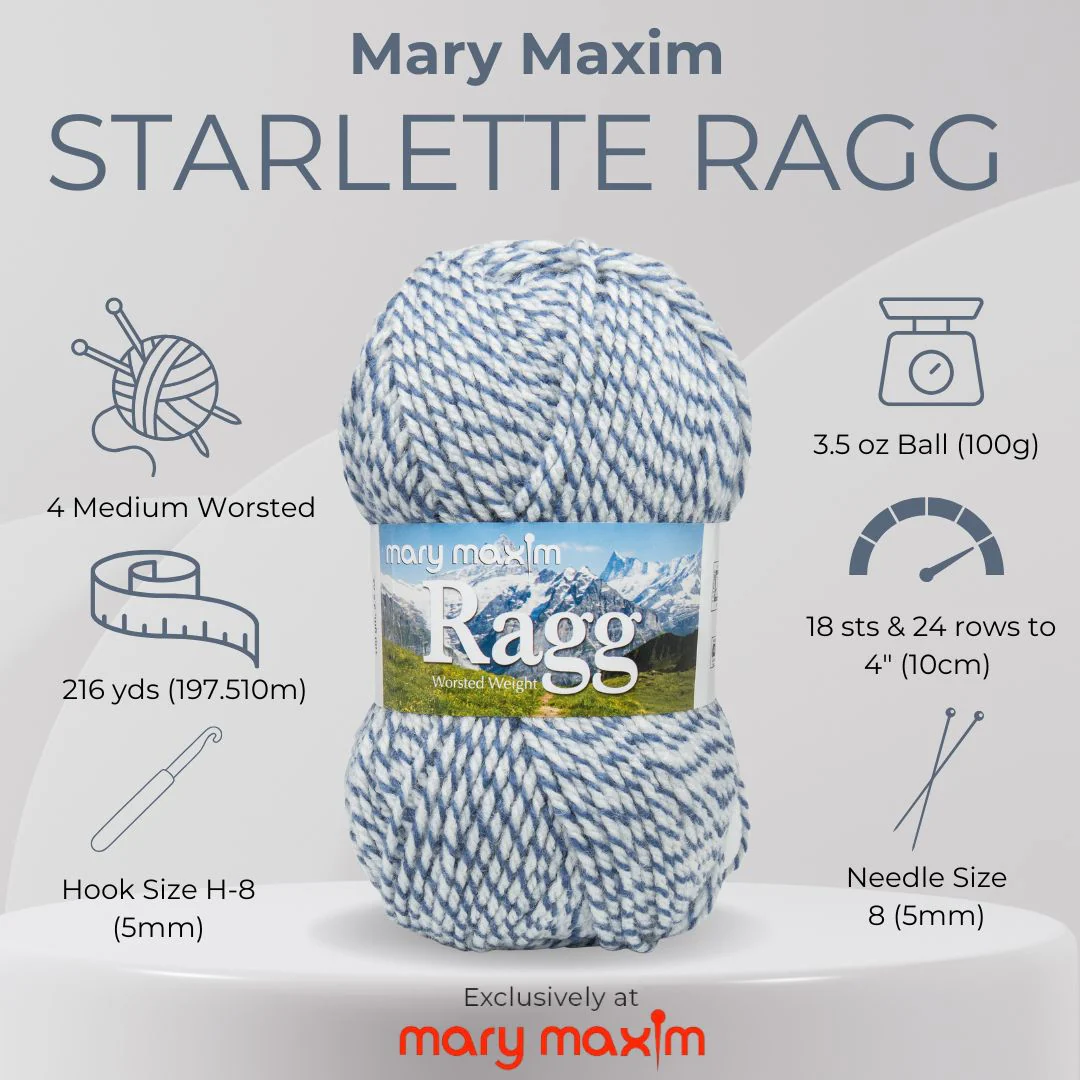 Mary Maxim Starlette Ragg Yarn - Image 35