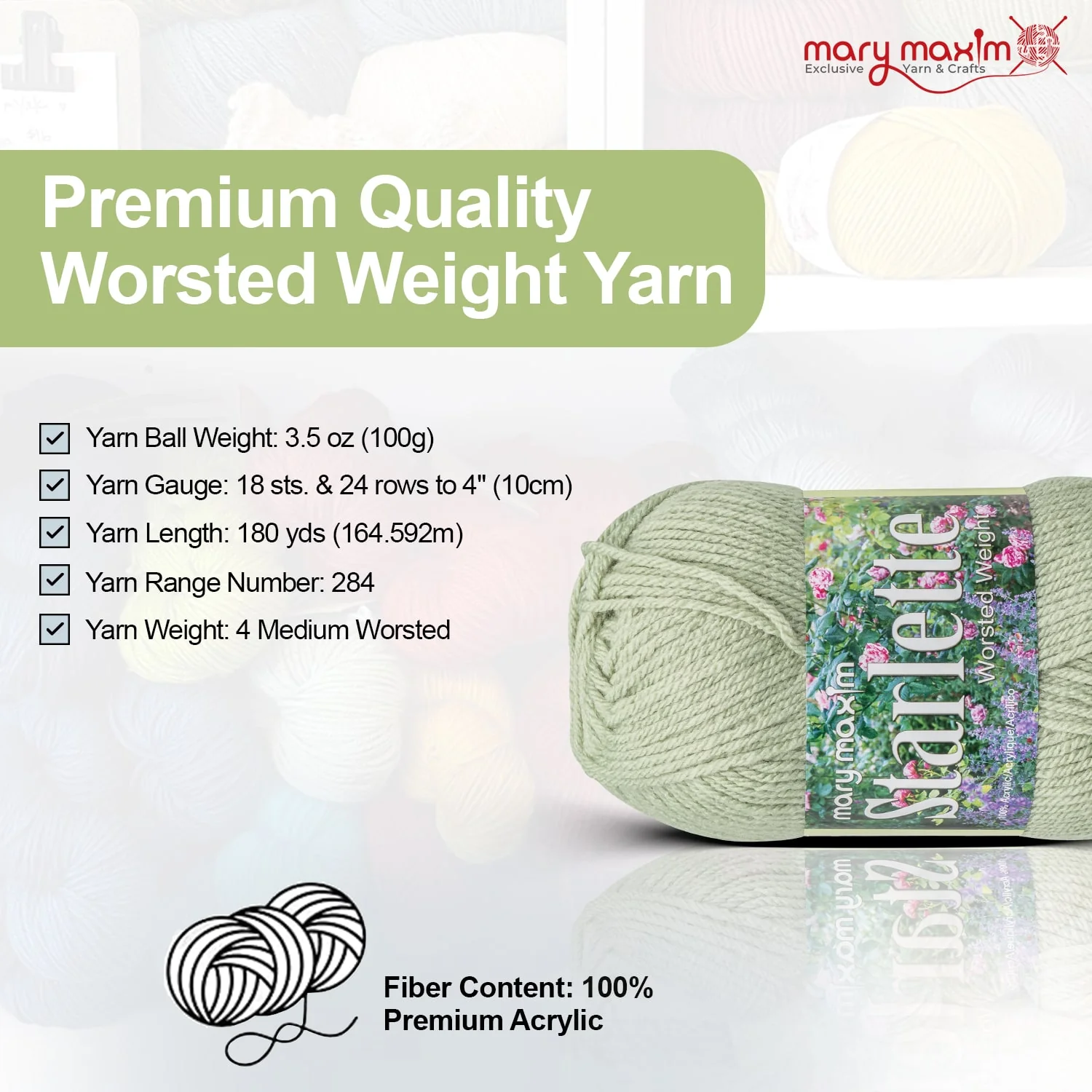 Mary Maxim Starlette Yarn - Image 102