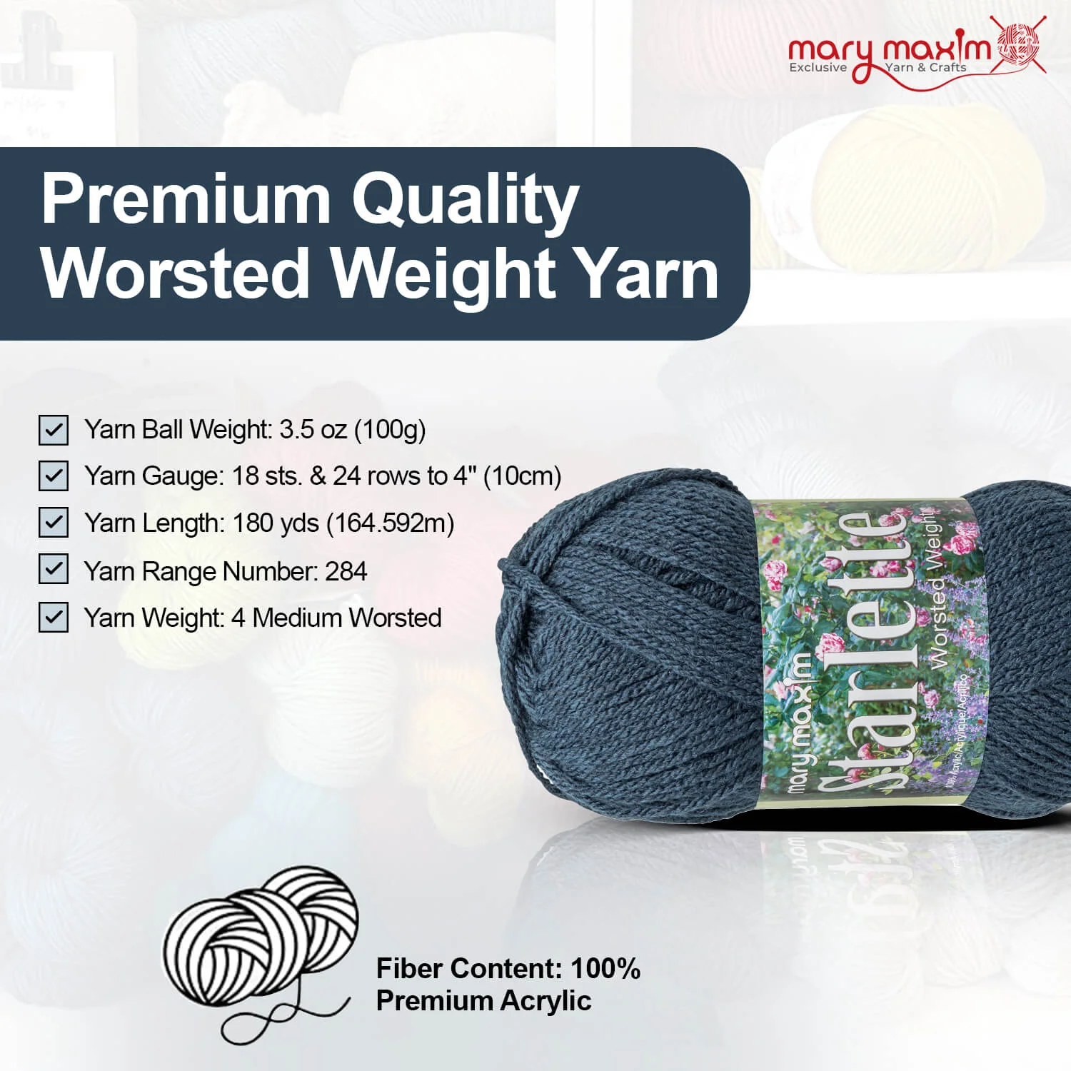 Mary Maxim Starlette Yarn - Image 112