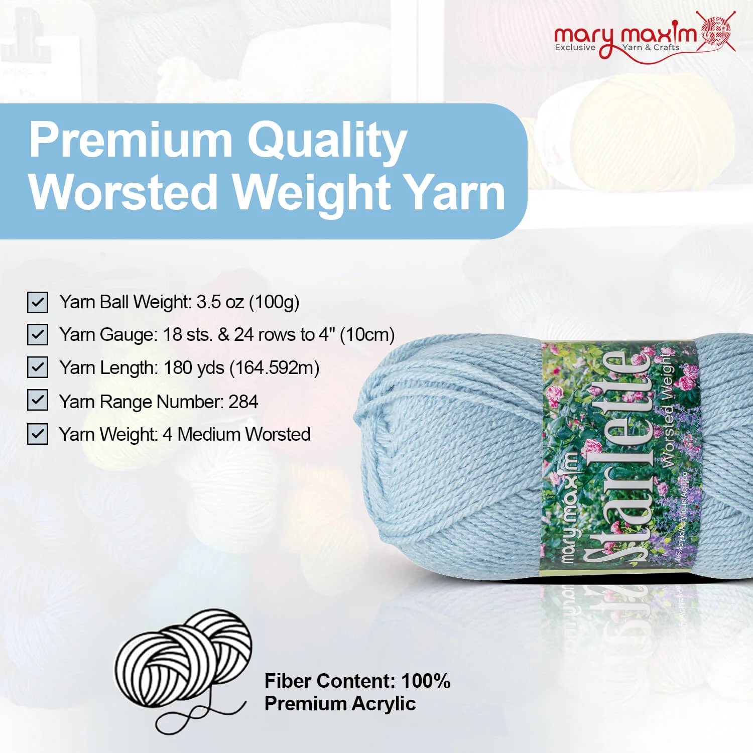 Mary Maxim Starlette Yarn - Image 116