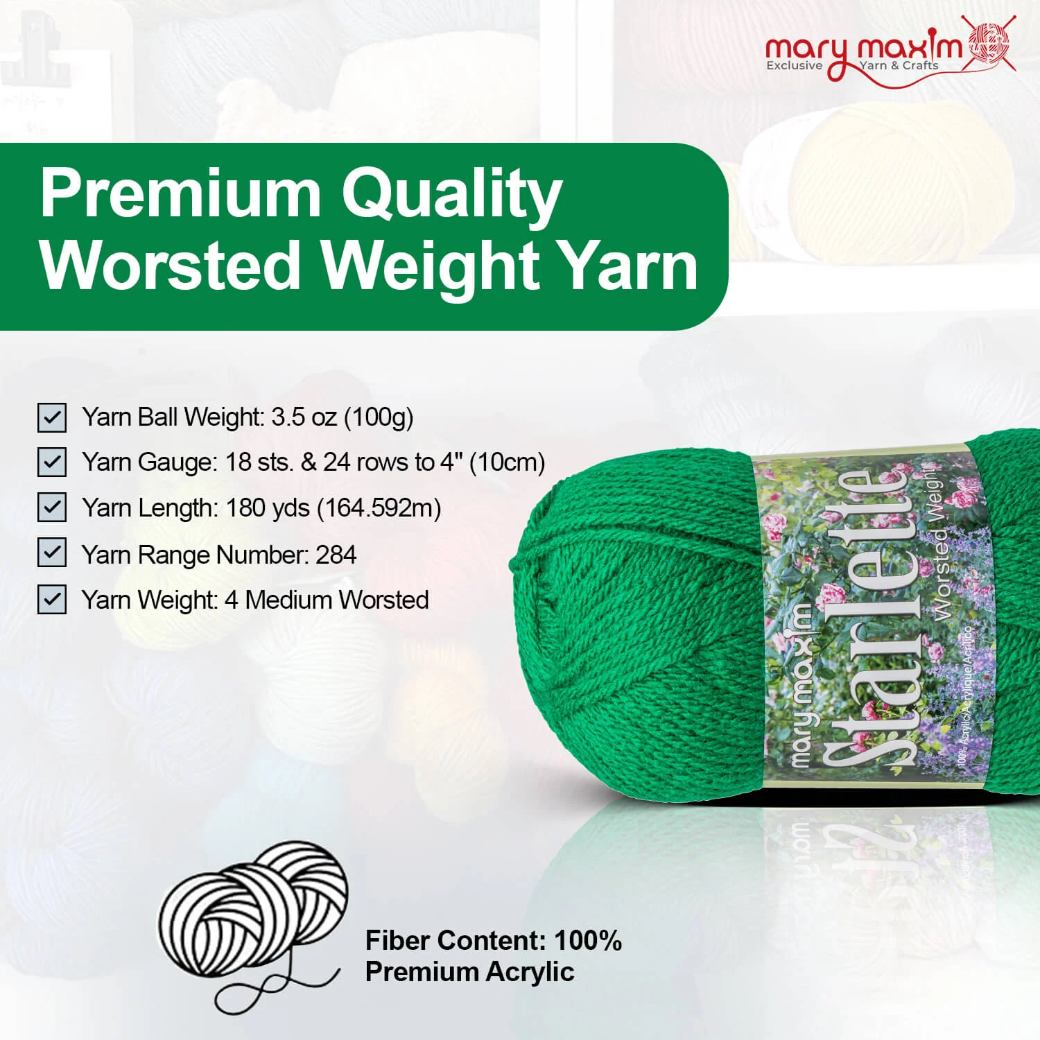 Mary Maxim Starlette Yarn - Image 132