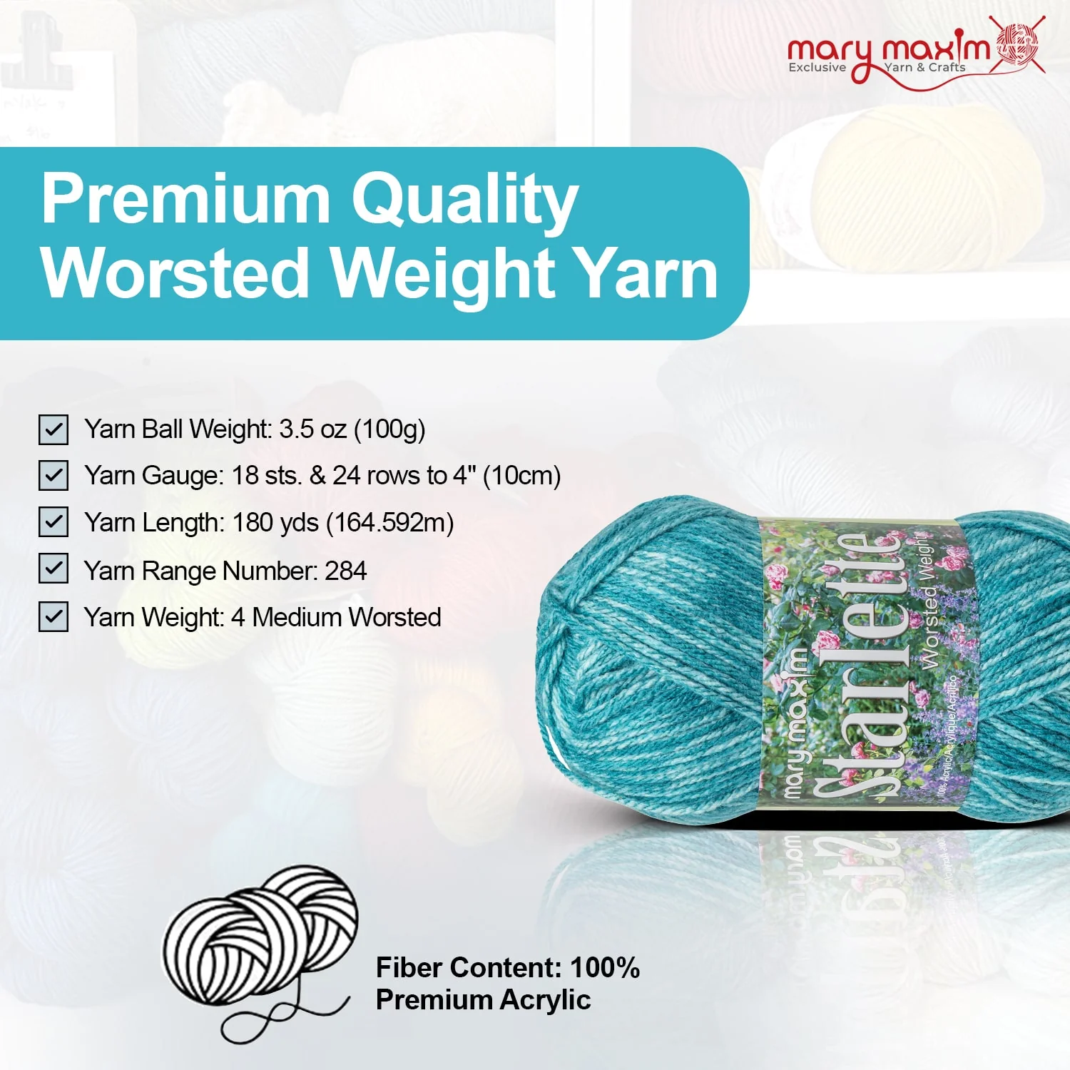Mary Maxim Starlette Yarn - Image 149