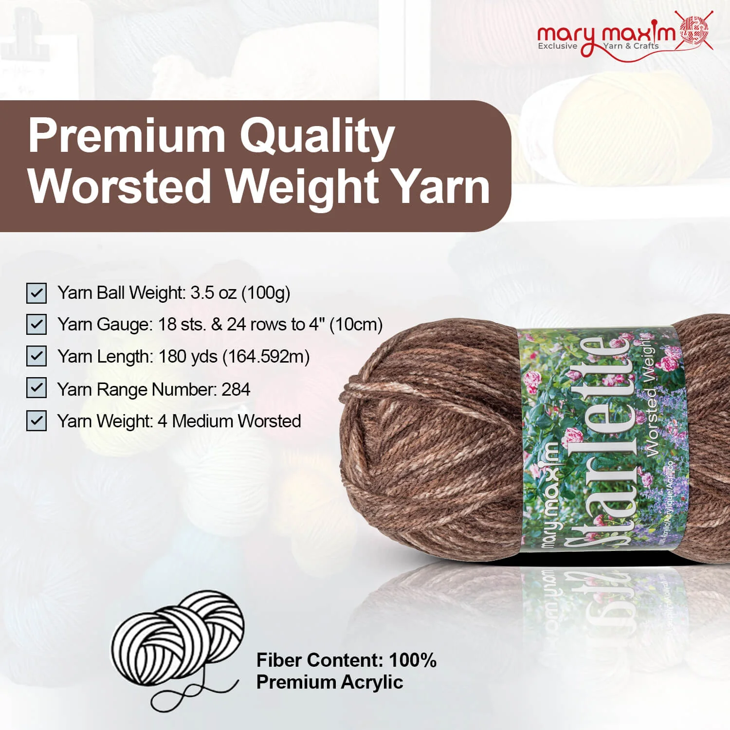 Mary Maxim Starlette Yarn - Image 153