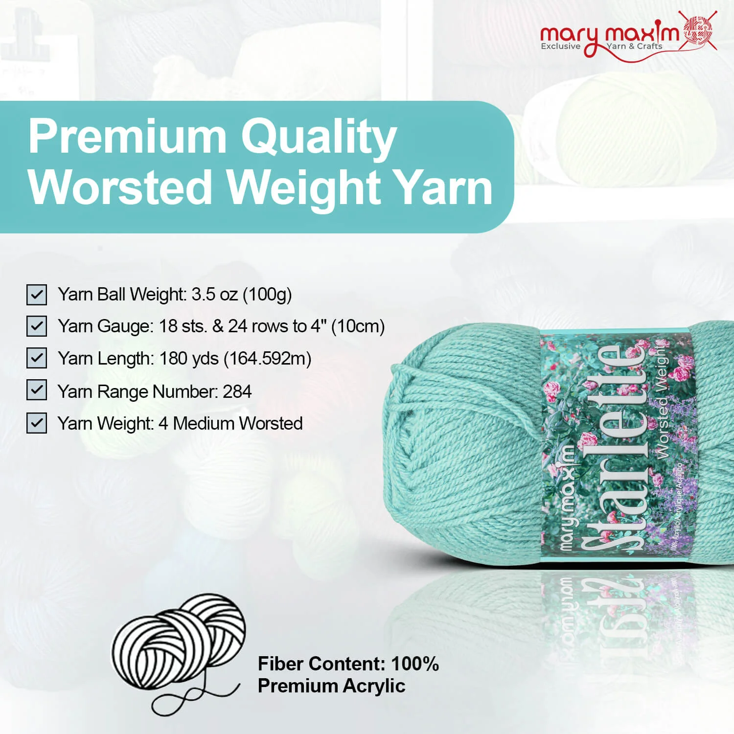 Mary Maxim Starlette Yarn - Image 173