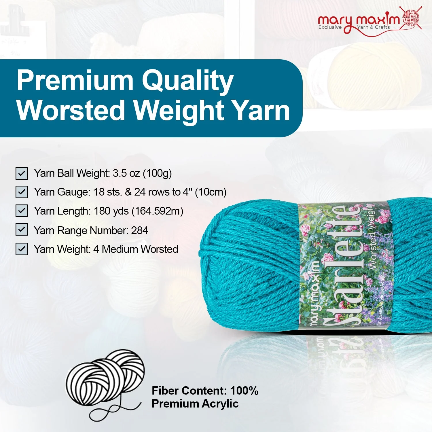 Mary Maxim Starlette Yarn - Image 199
