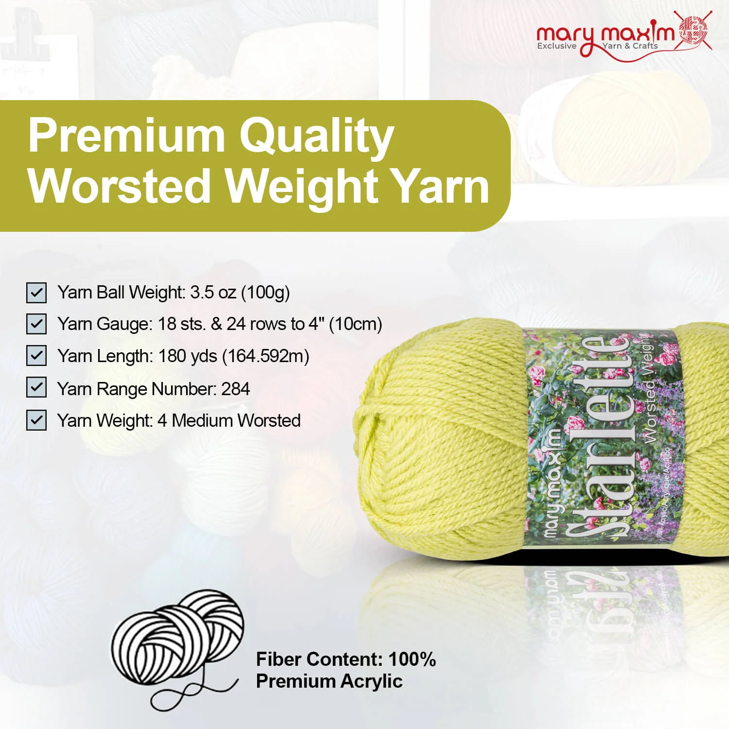 Mary Maxim Starlette Yarn - Image 208