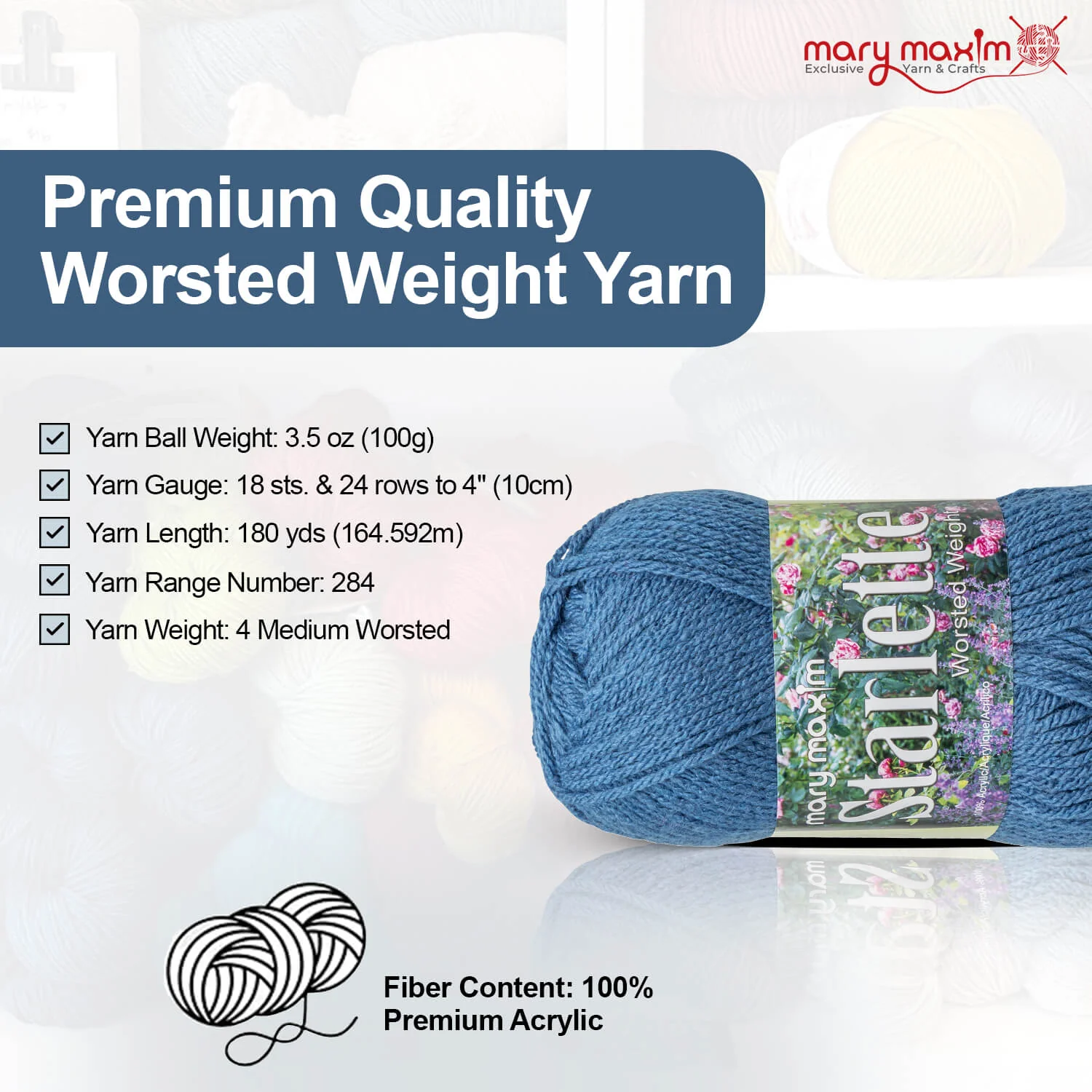 Mary Maxim Starlette Yarn - Image 3