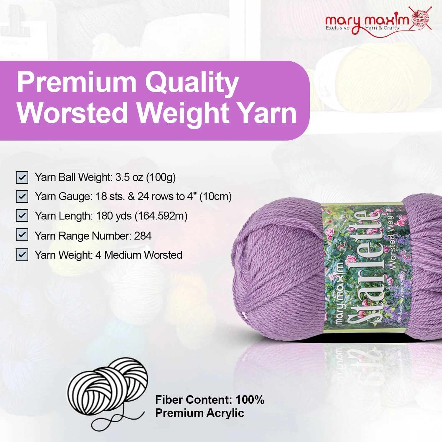 Mary Maxim Starlette Yarn - Image 35