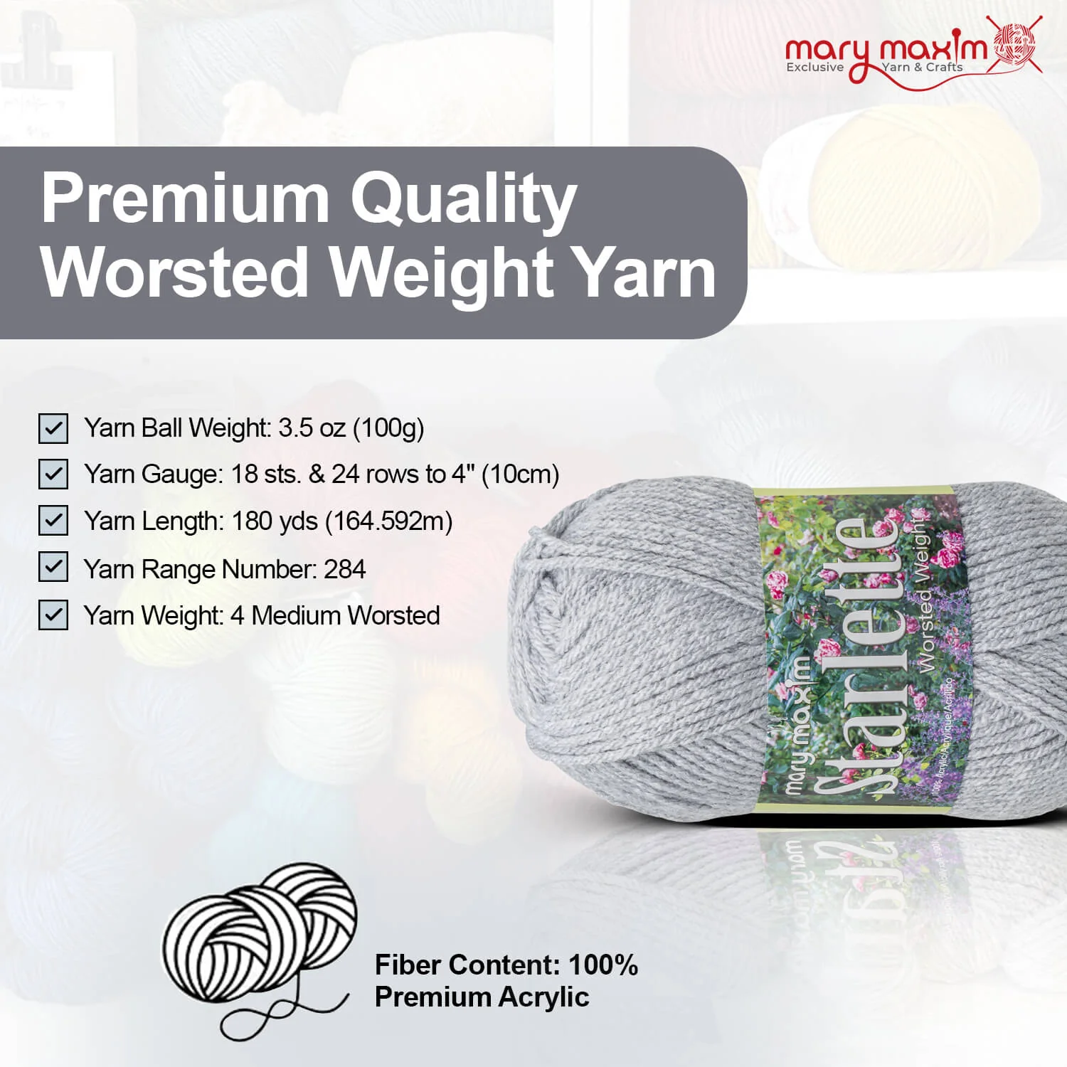 Mary Maxim Starlette Yarn - Image 47