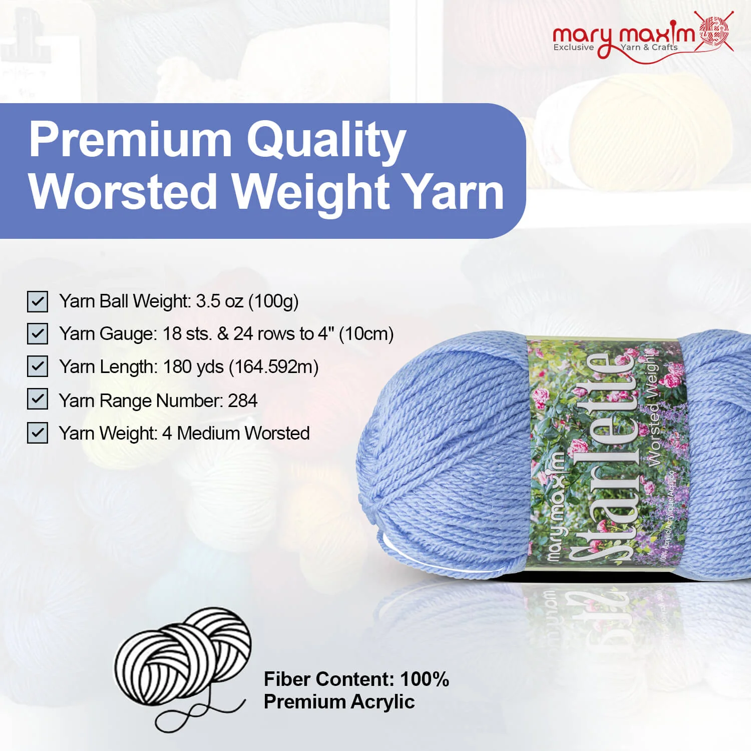 Mary Maxim Starlette Yarn - Image 50
