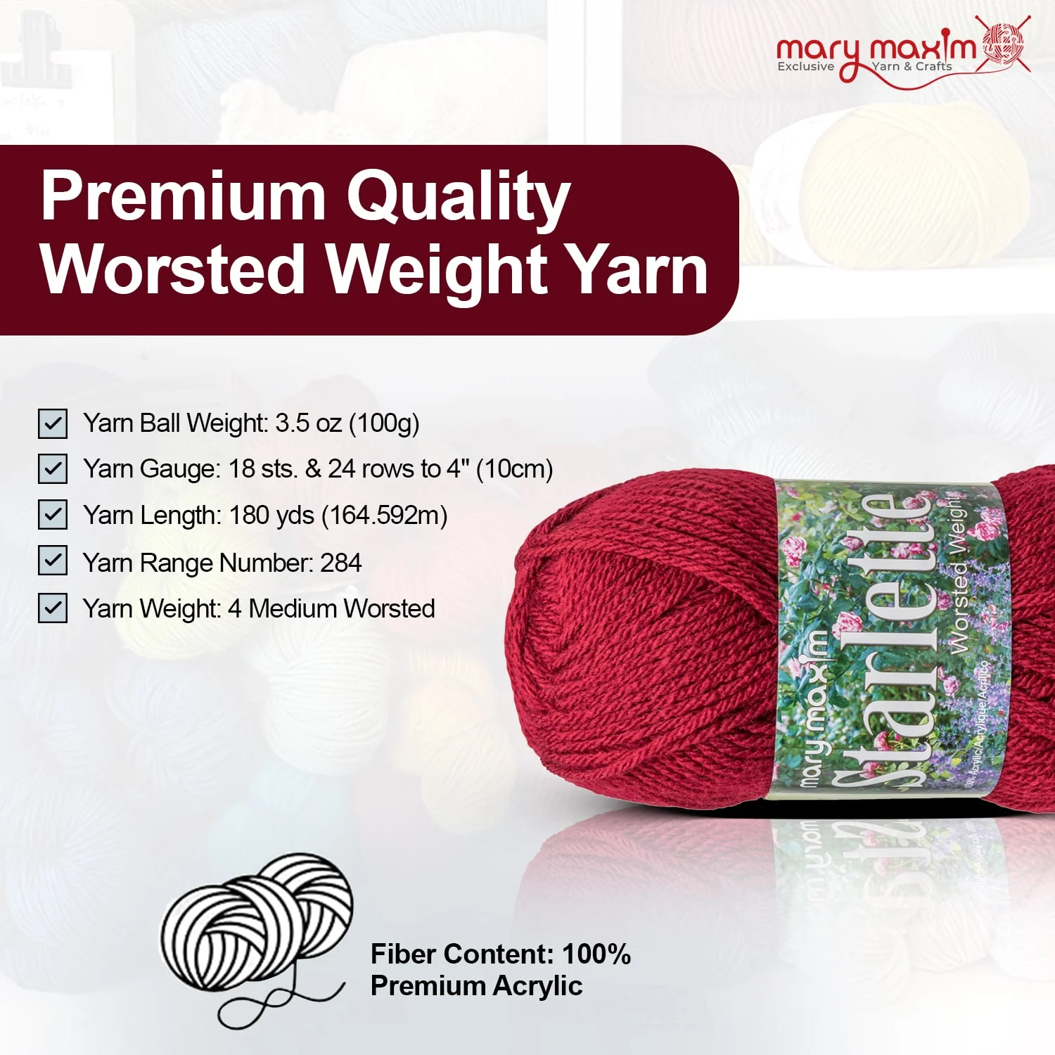 Mary Maxim Starlette Yarn - Image 60