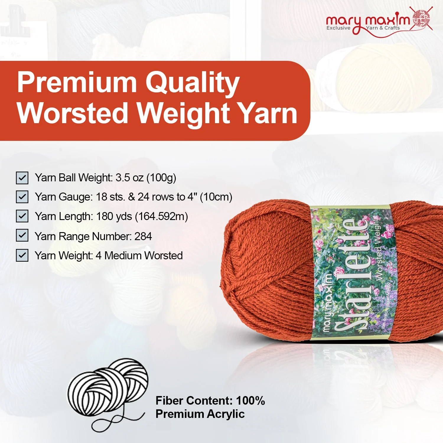 Mary Maxim Starlette Yarn - Image 80