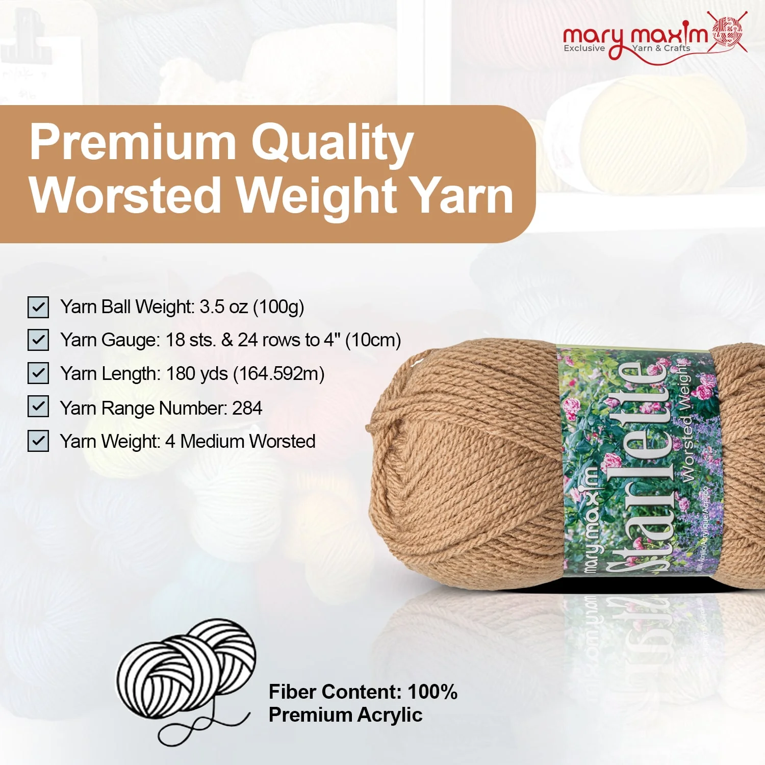 Mary Maxim Starlette Yarn - Image 91