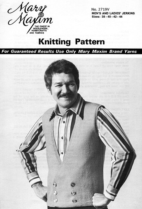 Men's and Ladies' Double Breasted Jerkins Pattern - Image 2