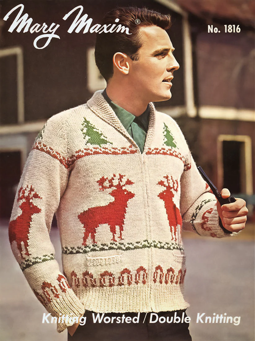 Reindeer Cardigan Pattern - Image 3