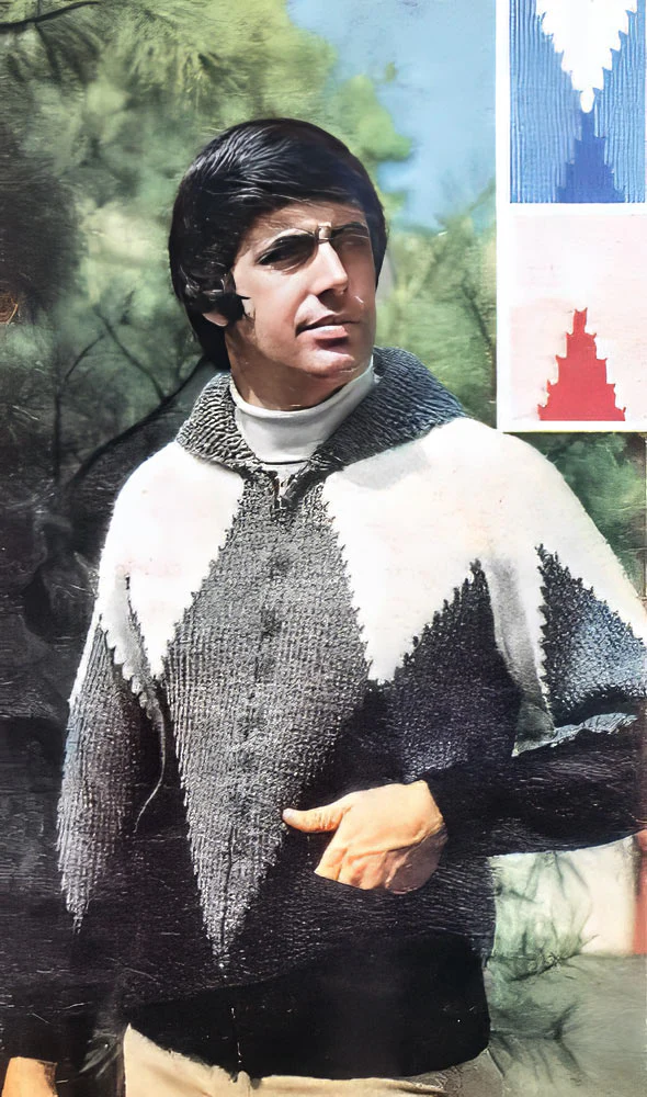 Men's Harlequin Cardigan Pattern - Image 2