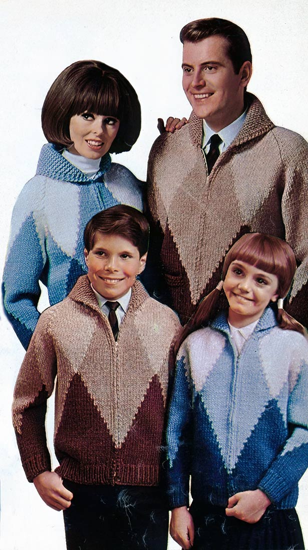 Men's Harlequin Cardigan Pattern - Image 3
