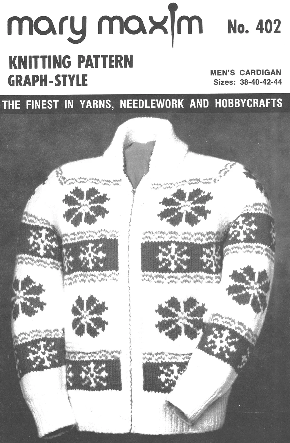 Men's Snowflake Cardigan Pattern - Image 2