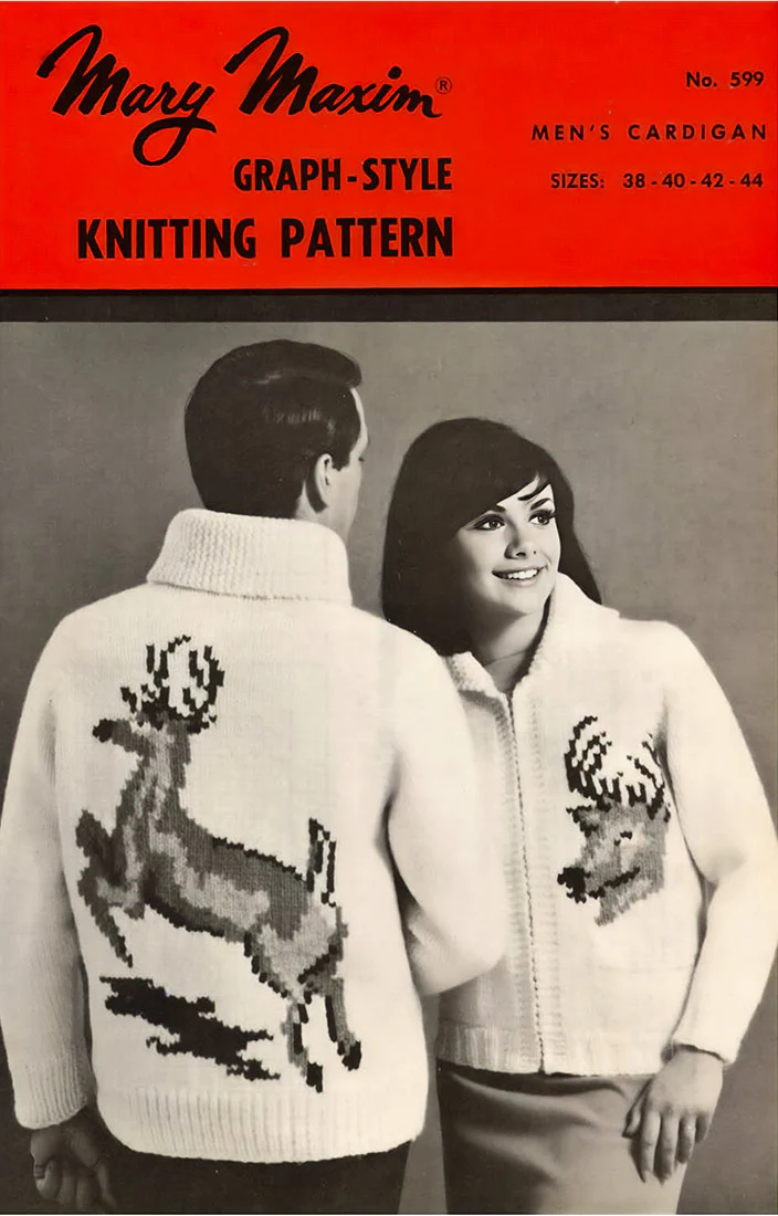 Men's Whitetail Deer Cardigan Pattern - Image 3