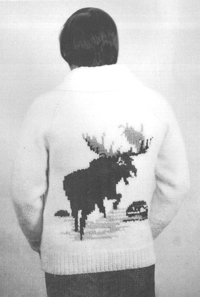 Men's Moose Cardigan Pattern - Image 3