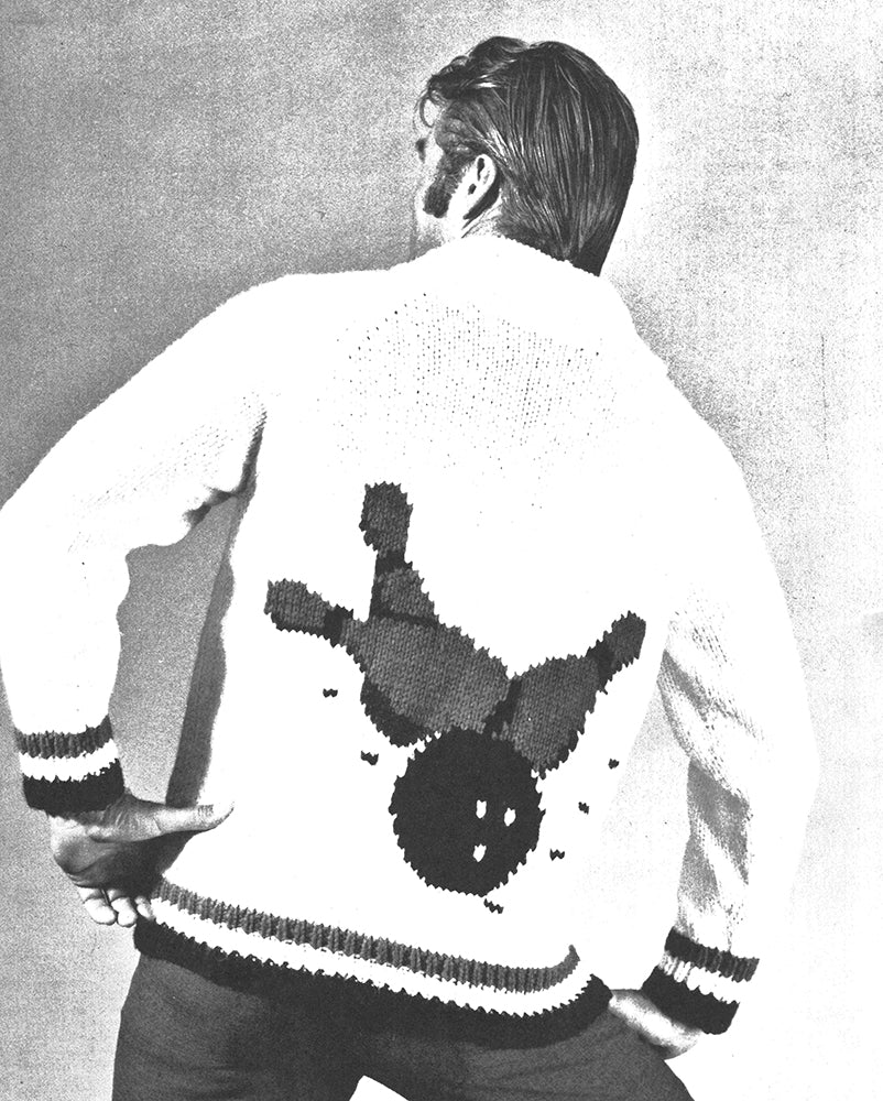 Men's or Ladies' Bowling Cardigan Pattern - Image 4