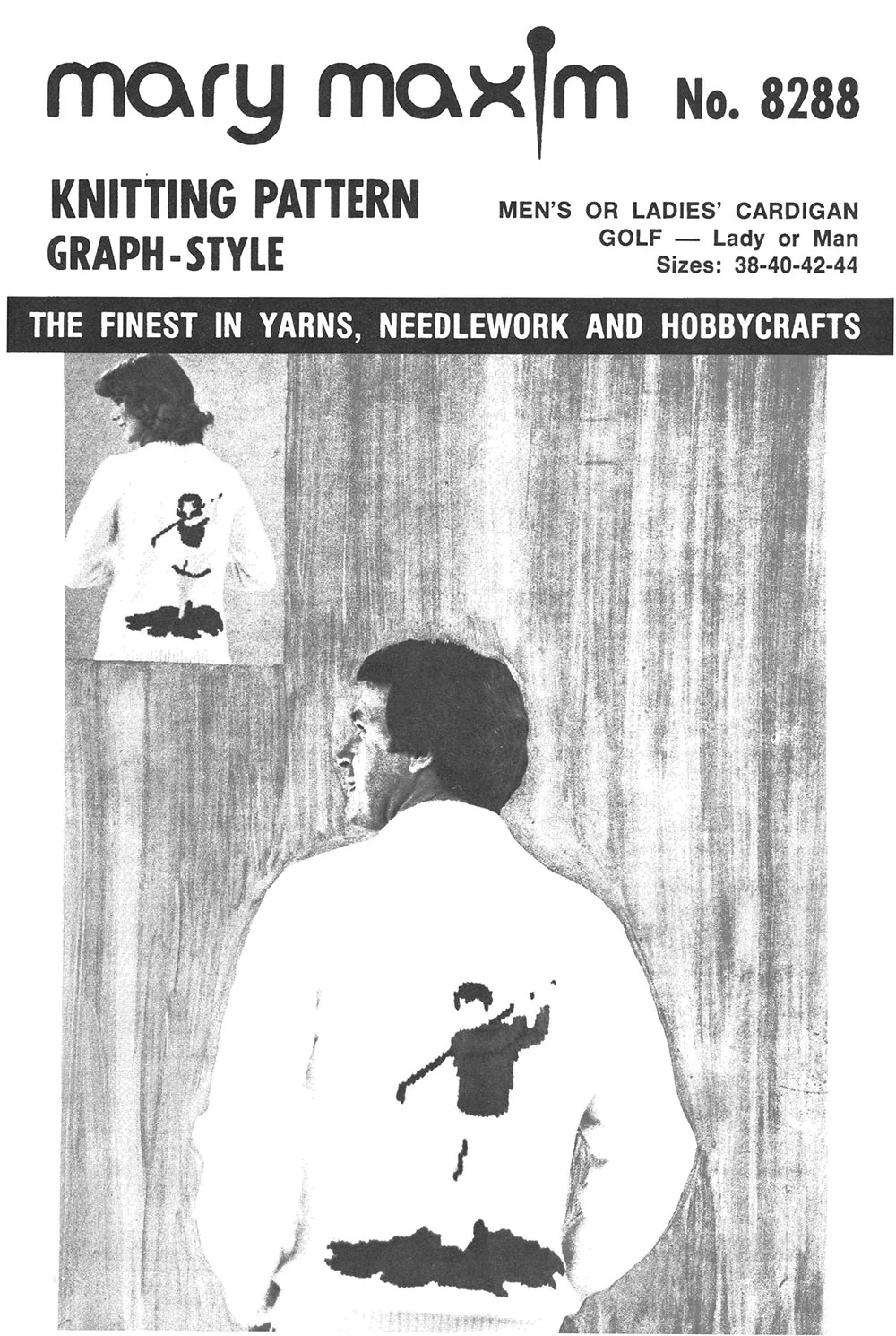 Men's or Ladies' Cardigan - Golf Pattern - Image 3