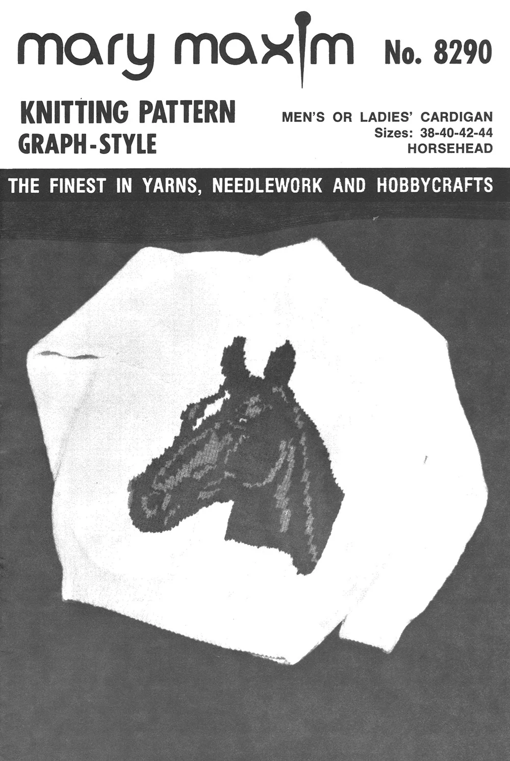Men's or Ladies' Cardigan - Horsehead Pattern - Image 2
