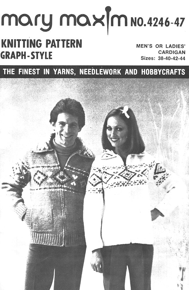 Men's or Ladies' Cardigan Pattern