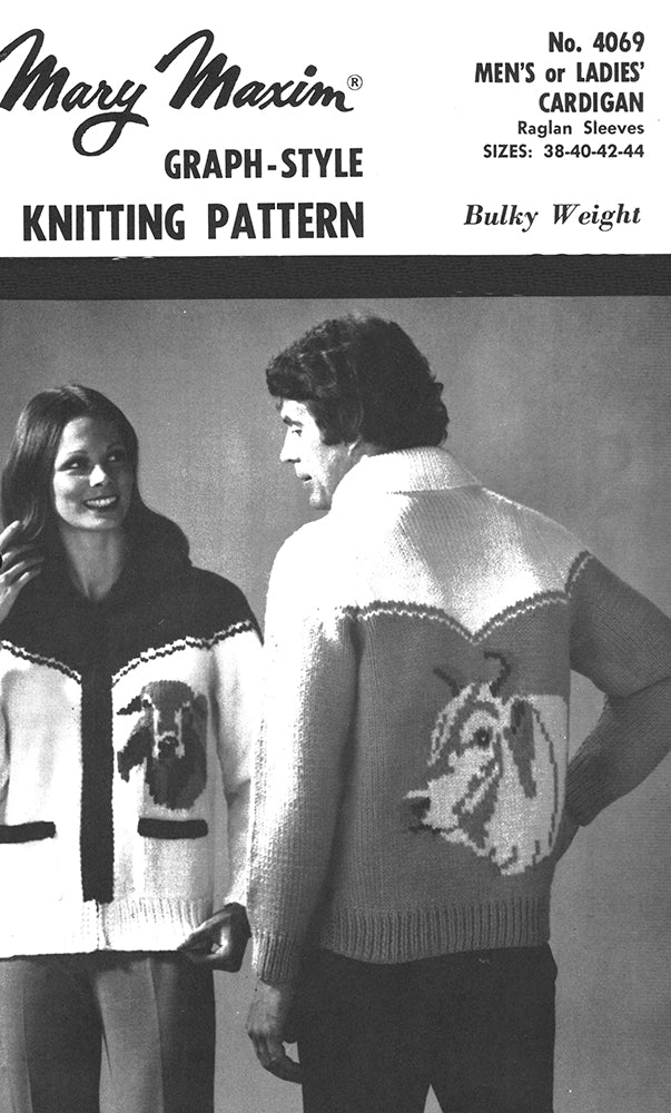 Men's or Ladies' Brahma or Charolais Cardigan Pattern - Image 3