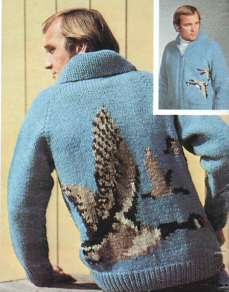 Men's or Ladies' Goose Cardigan Pattern - Image 3