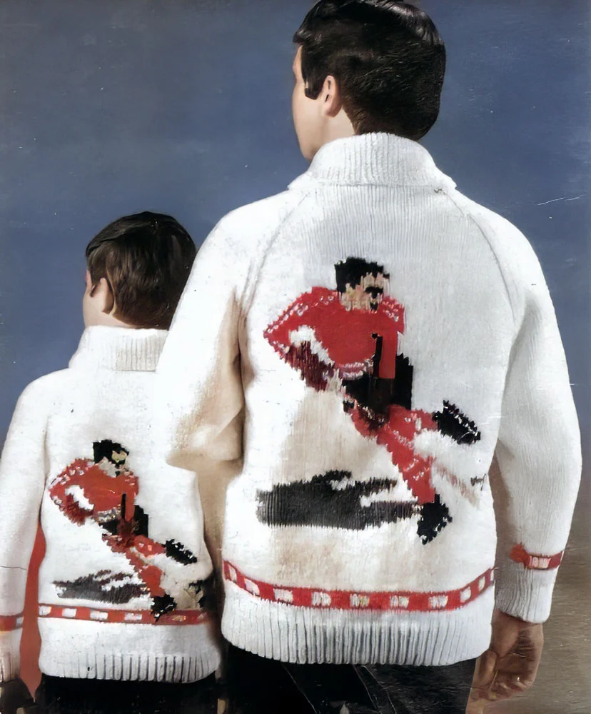 Men's or Ladies' Hockey Cardigan Pattern - Image 2