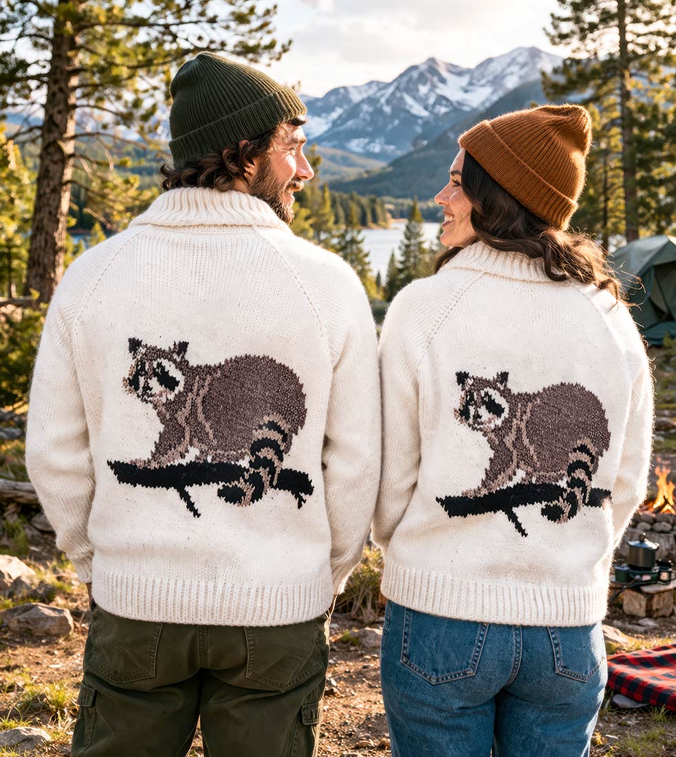 Child's Ricky Raccoon Cardigan Pattern - Image 2