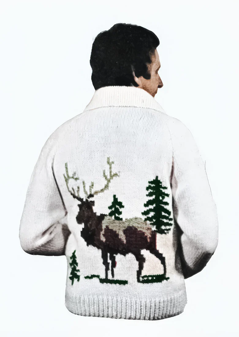Men's Or Woman's Elk Cardigan Pattern - Image 3