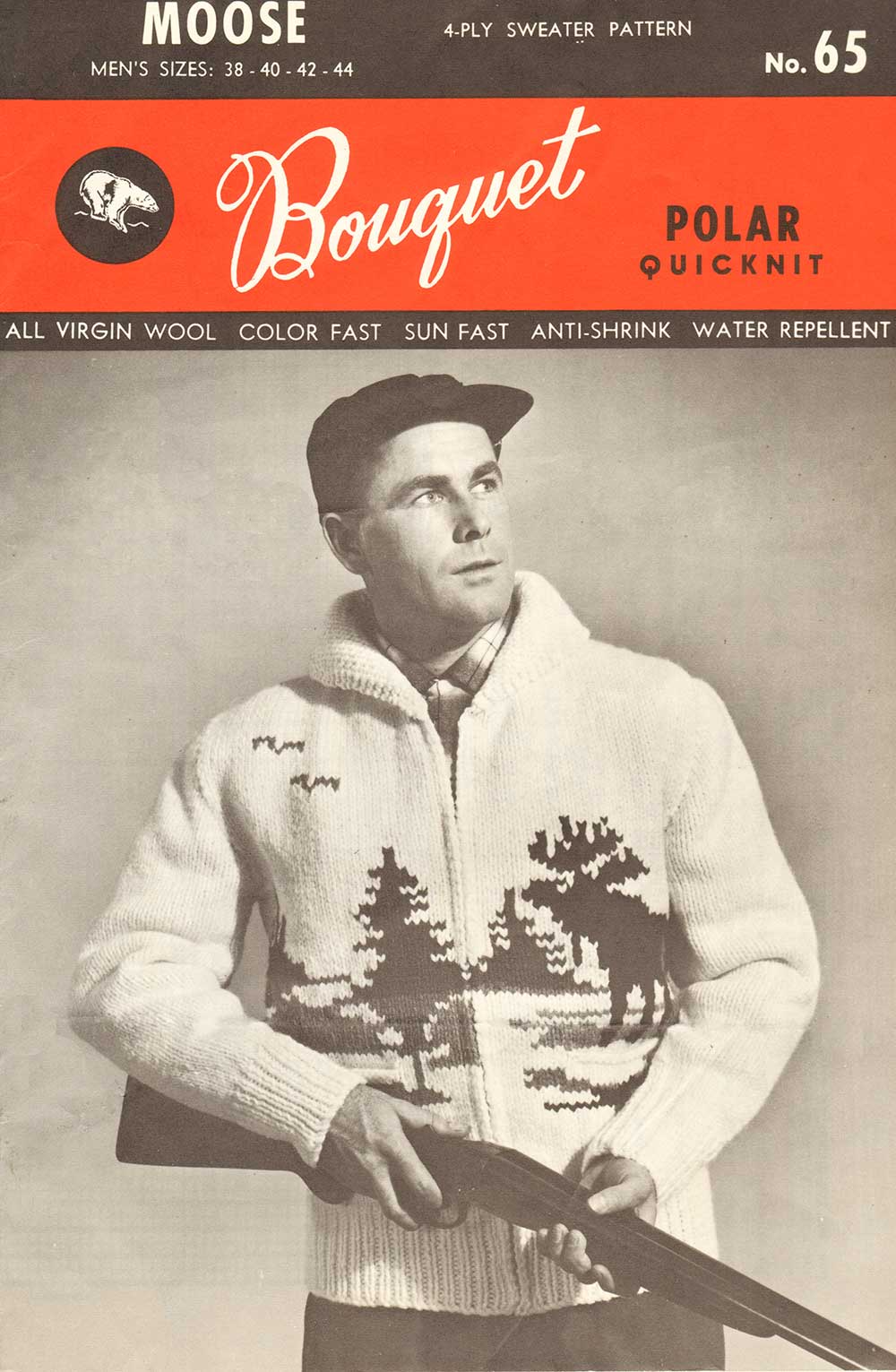 Men's Moose Sweater Pattern - Image 2