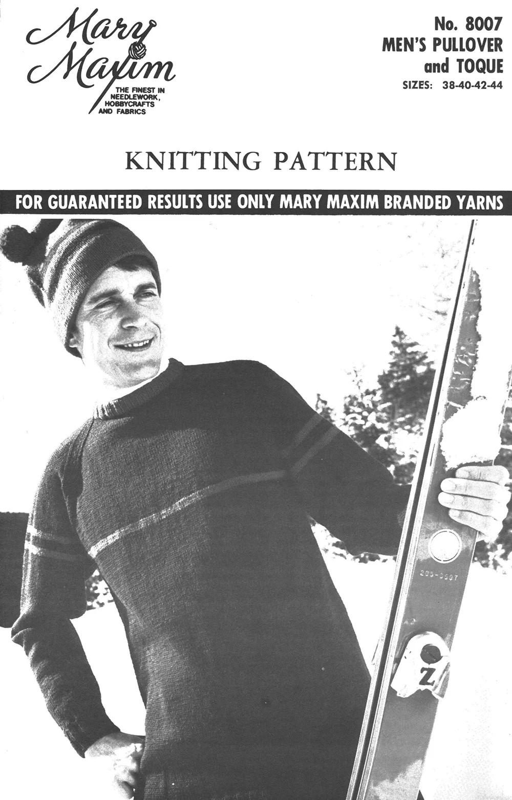 Men's Pullover & Toque Pattern - Image 2