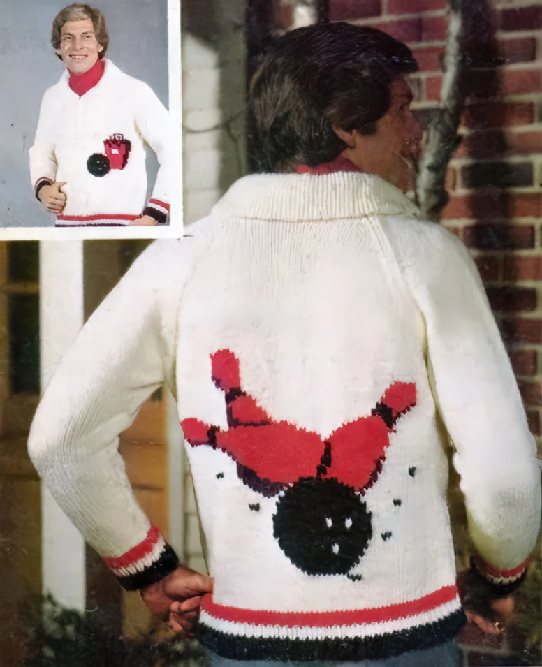 Ladies' or Youth's Bowling Cardigan Pattern - Image 2