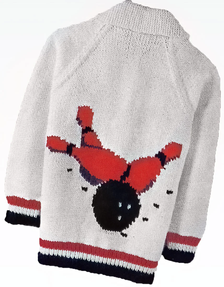 Ladies' or Youth's Bowling Cardigan Pattern - Image 3