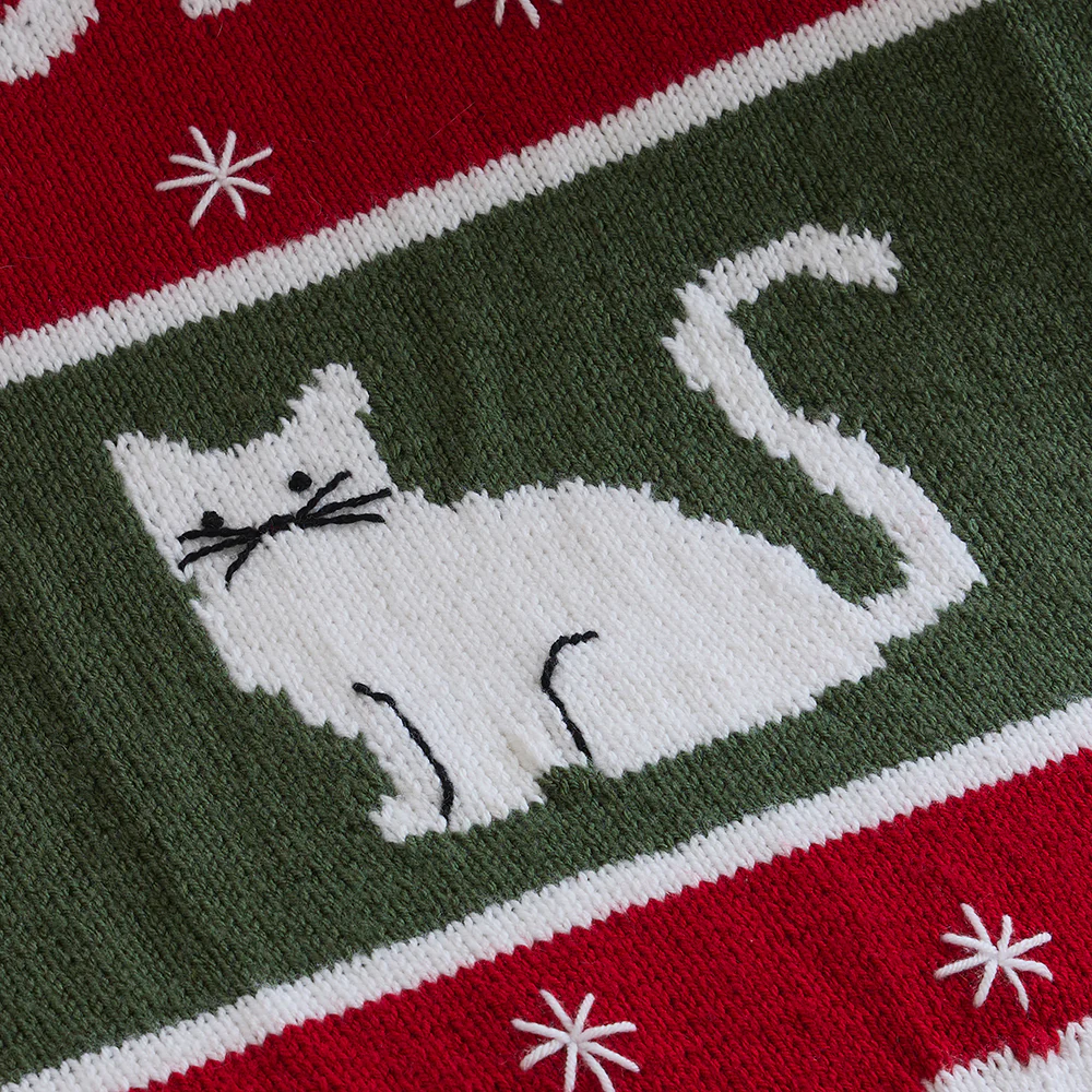 Meowy Christmas Knit Blanket - Image 3