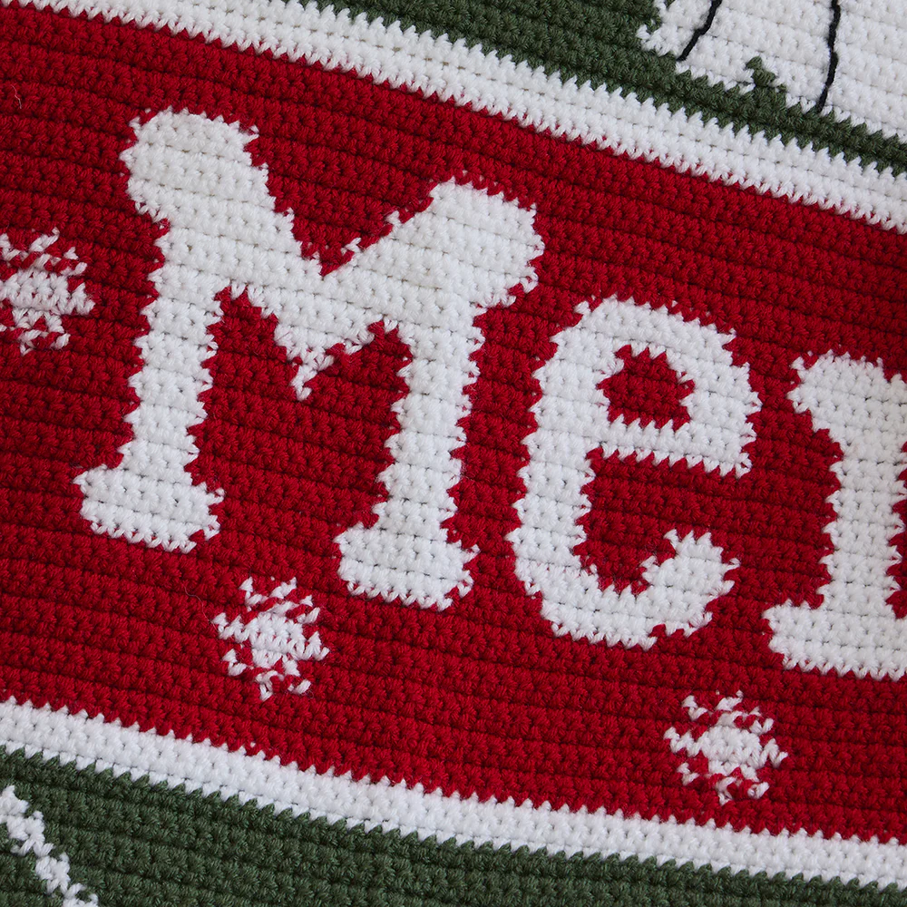 Meowy Christmas Crochet Blanket - Image 2