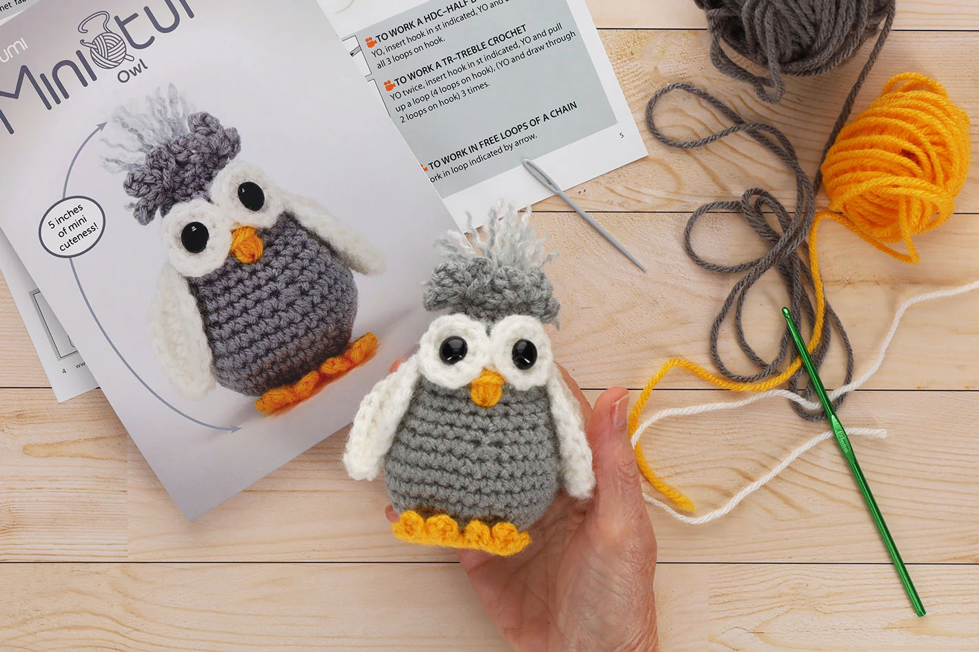 Miniature Owl Amigurumi Kit - Image 2