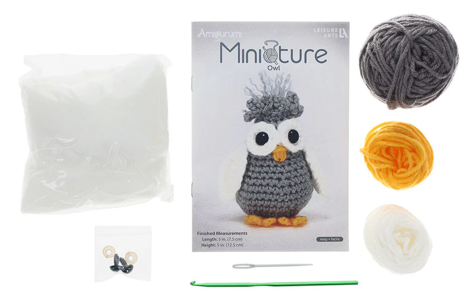 Miniature Owl Amigurumi Kit - Image 4